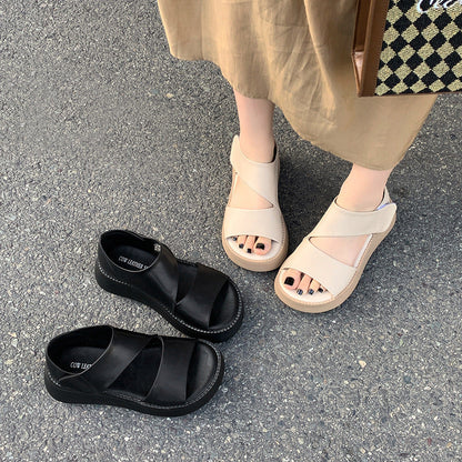 Wren | Women’s Orthopedic Cross Strap Platform Comfort Sandals