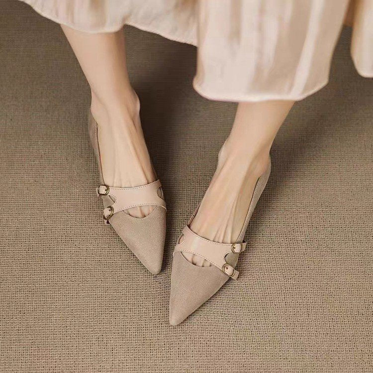 OrthoCare Vintage Pointed Flats - Supportive Design