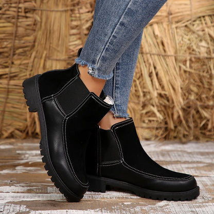 OrthoCare Platform Ankle Boots - Supportive Comfort