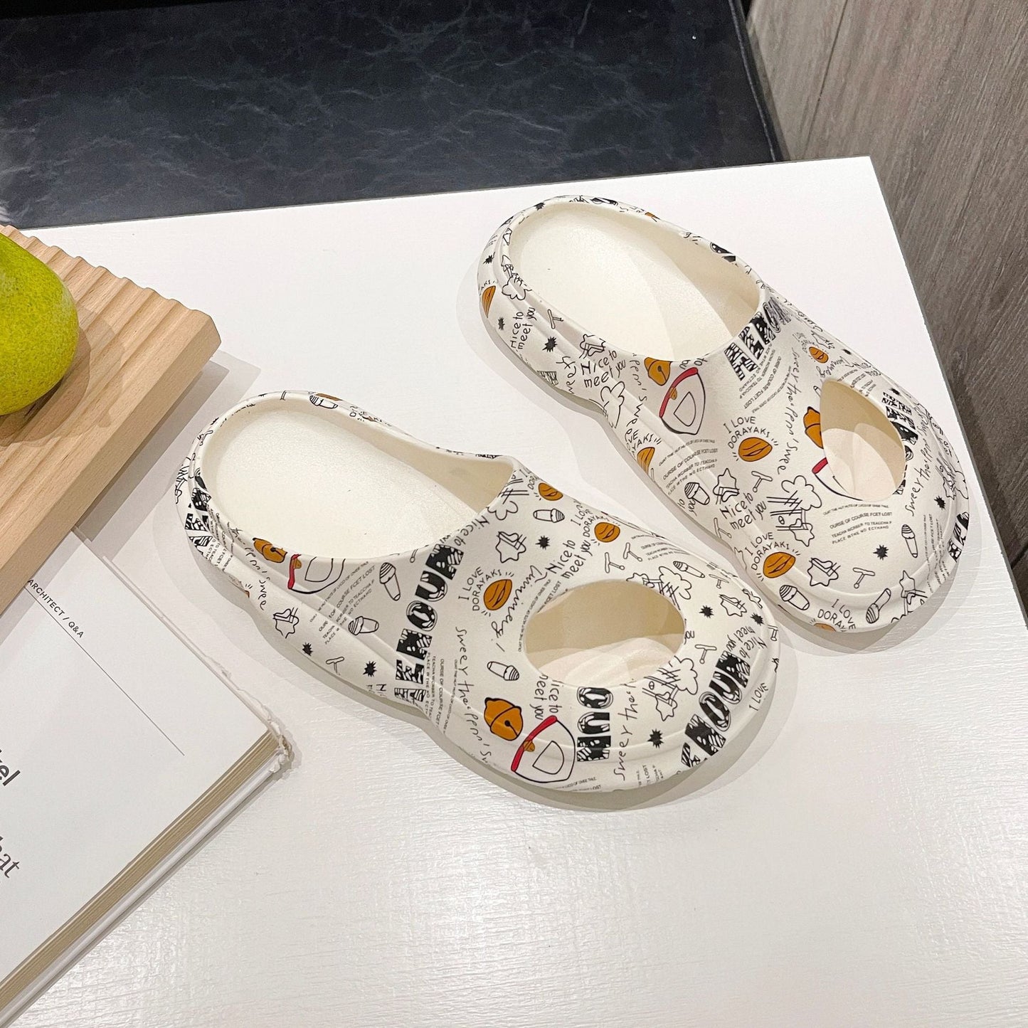 OrthoCare Cartoon Print Lightweight Garden Clogs