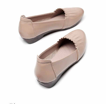OrthoCare Flat Shoes In Genuine Leather, Unique Elegance