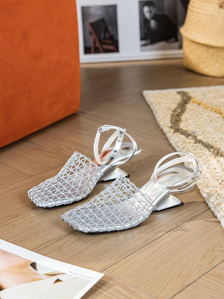 OrthoCare | Woven Pointed Toe Slingback Flats