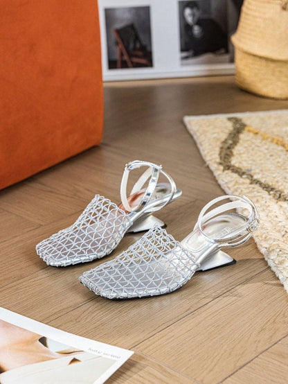OrthoCare | Woven Pointed Toe Slingback Flats