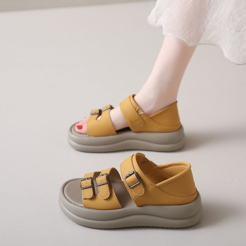 OrthoCare | Double Buckle Platform Sandals