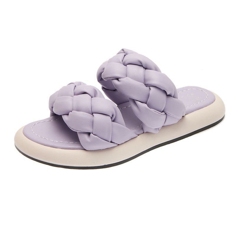 Bettina | Women’s Orthopedic Braided Double Strap Slide Sandals