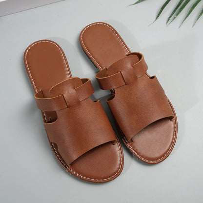 OrthoCare Plain Flat Slippers - Casual Elegance