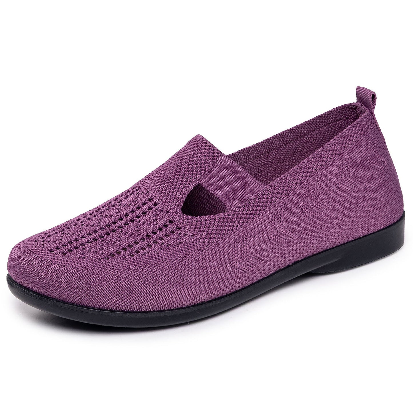Orthopedic Knit Mary Jane Flats – Breathable Slip-On Comfort Walking Shoes