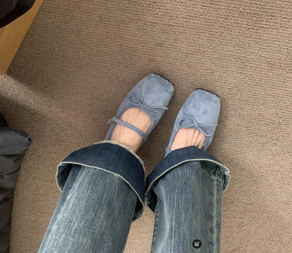 OrthoCare | Square Toe Mary Jane Mule Flats