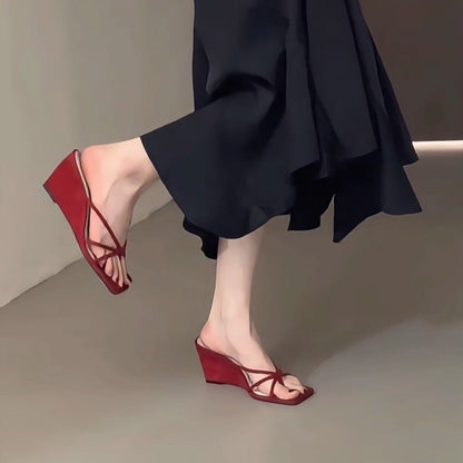 OrthoCare | Strappy Pointed Toe Kitten Heel Sandals