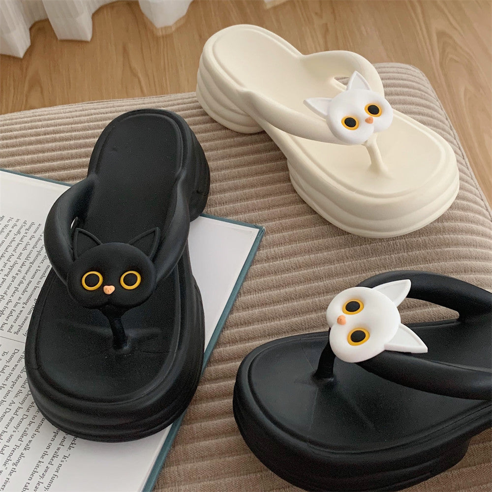 Whitney | Women’s Orthopedic Cute Cat Cloud Flip Flop Slippers