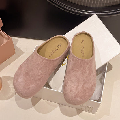 OrthoCare | Cozy Suede Slip-On Mule Slippers