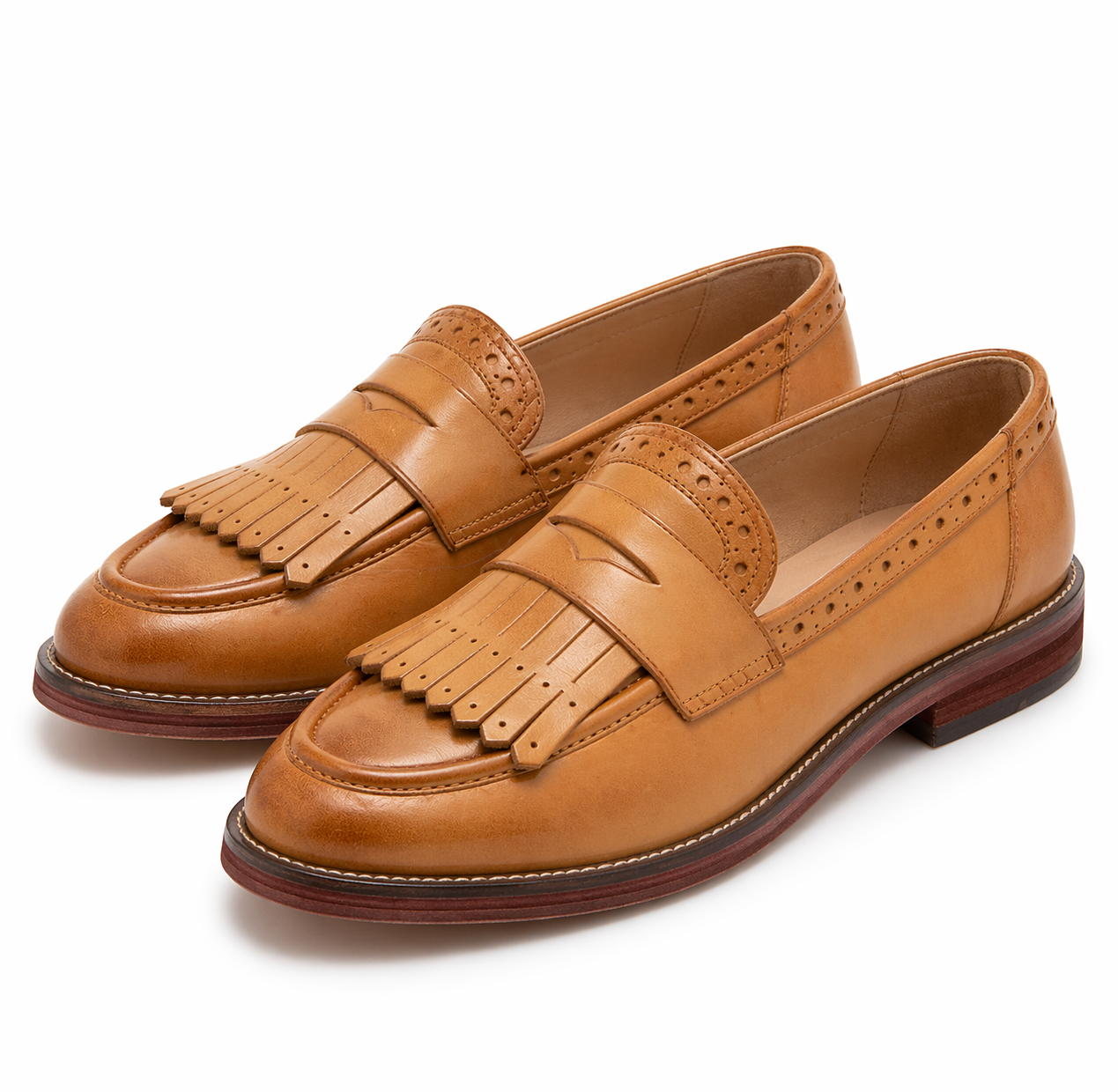 OrthoCare Classic Fringe Loafers – Elegant Vintage Comfort Slip-On Shoes