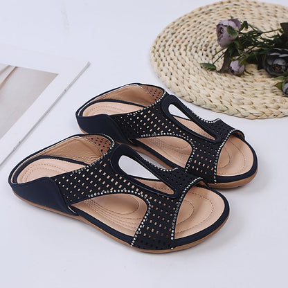 Brynna | Women’s Orthopedic Cutout Comfort Block Heel Sandals