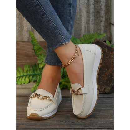 Orthopedic Chain Loafers – Cushioned Slip-On Comfort Walking Shoes