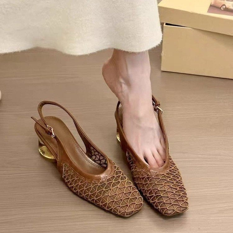 Evarose | Women’s Orthopedic Woven Slingback Ballet Flats