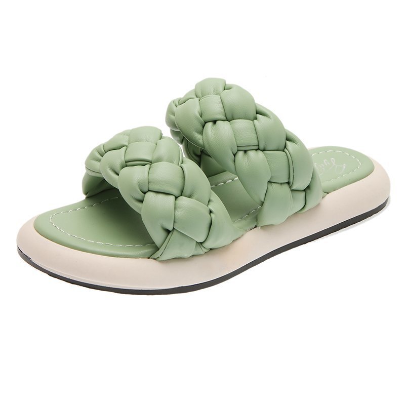 Bettina | Women’s Orthopedic Braided Double Strap Slide Sandals