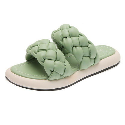 Bettina | Women’s Orthopedic Braided Double Strap Slide Sandals