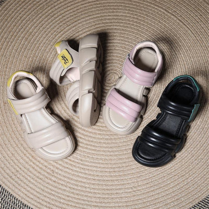 OrthoCare Chunky Platform Adjustable Strap Sandals