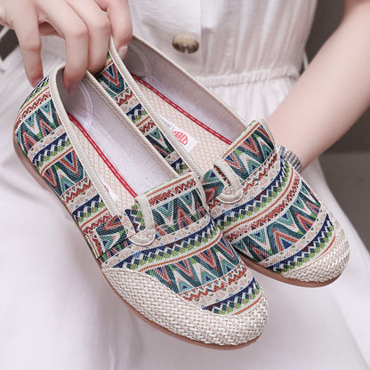 Jovita | Women’s Orthopedic Boho Espadrille Slip-On Flats