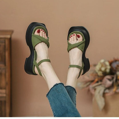 OrthoCare | Sporty Double Strap Platform Sandals
