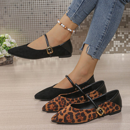 OrthoCare Suede Flats - Wide Fit Comfort Shoes