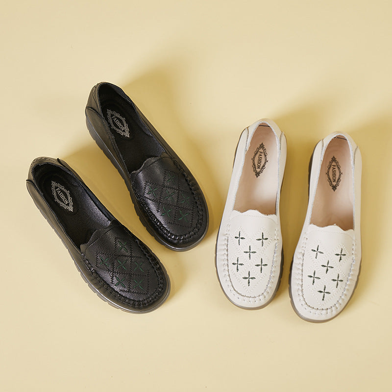 OrthoCare Women’s Perforated Loafers – Breathable Lightweight Comfort Slip-On Shoes