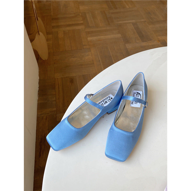 OrthoCare | Transparent Strap Pointed Toe Flats