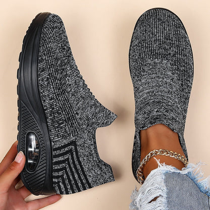 OrthoCare Women’s Slip-On Sneakers – Lightweight Breathable Walking Shoes