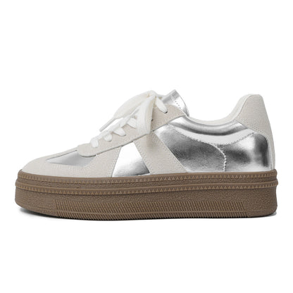 Leocadia | Women’s Orthopedic Metallic Platform Sneakers