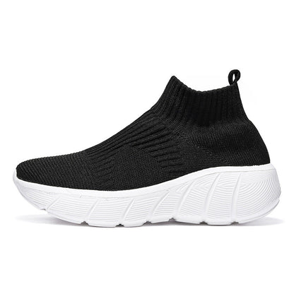 Orthopedic Slip-On Sneakers – Breathable Knit Casual Walking Shoes