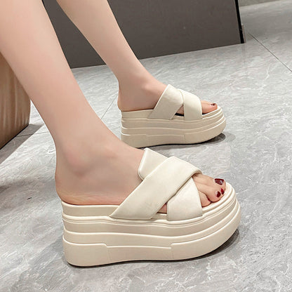 Vallora | Women’s Orthopedic Platform Comfort Slide Sandals