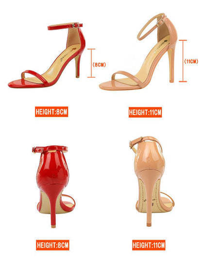 Ayana | Women’s Orthopedic Transparent Strap Stiletto Heel Sandals