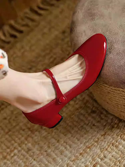 OrthoCare French Pumps - Soft Bottom Chunky Heel