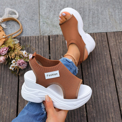 Galilea | Women’s Orthopedic Platform Knit Wedge Sandals