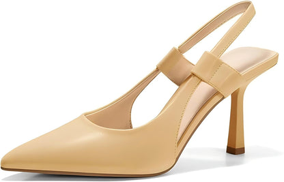 Lisa | Orthopedic pointed-toe slingback heels