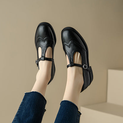 OrthoCare Mary Jane Shoes - T-Strap Comfort