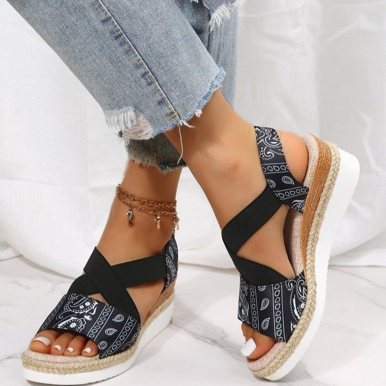 Olivette | Women’s Orthopedic Boho Platform Wedge Sandals
