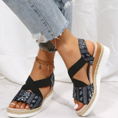 Olivette | Women’s Orthopedic Boho Platform Wedge Sandals