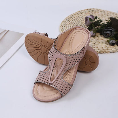 Brynna | Women’s Orthopedic Cutout Comfort Block Heel Sandals