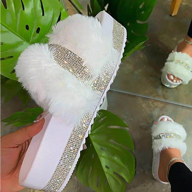 OrthoCare Fluffy Bling Slippers - Unique Style And Comfort
