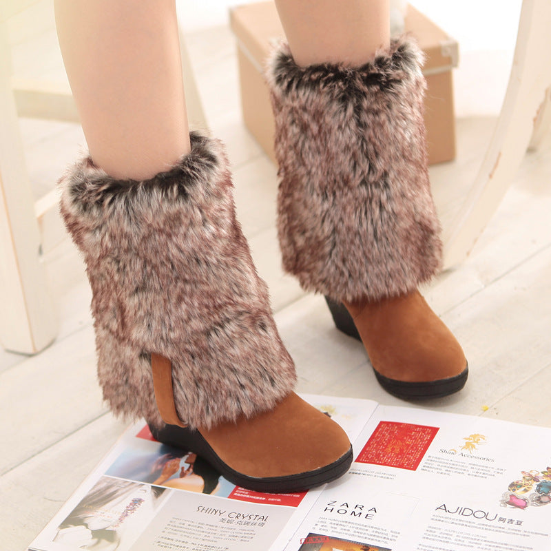 Vivienne | Orthopedic Stretch Suede Wedge Winter Boots