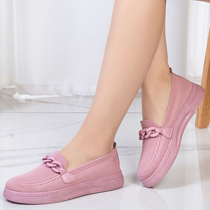OrthoCare Chain Flats - Slip-On Comfort Shoes