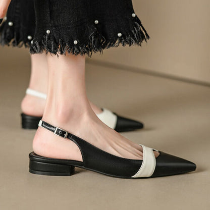 OrthoCare Pointed-Toe Slingback Flats
