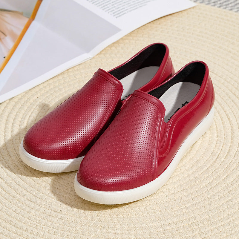 OrthoCare | Perforated Leather Slip-On Comfort Shoes