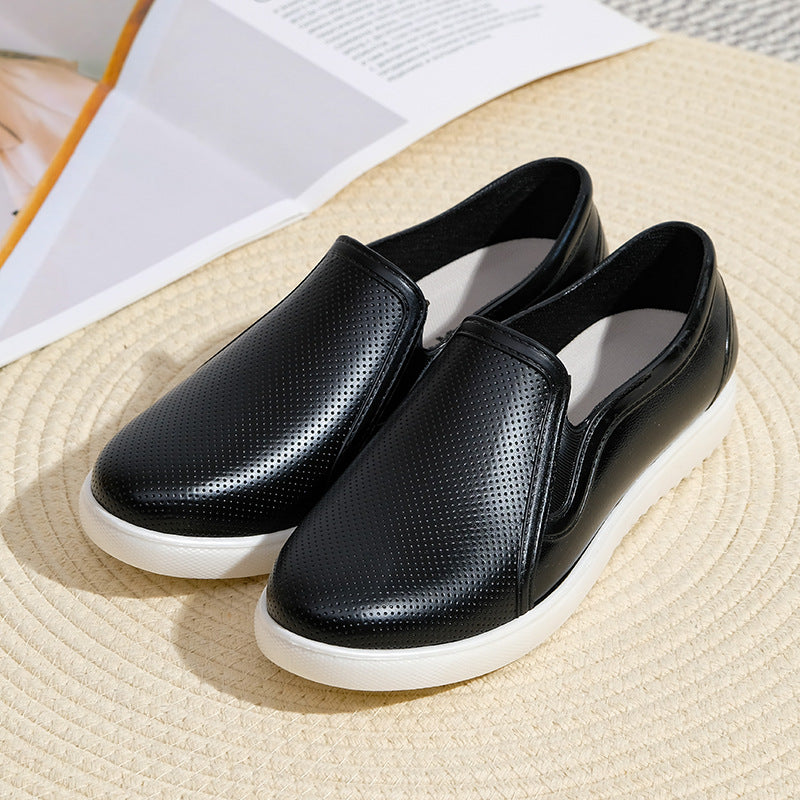 OrthoCare | Perforated Leather Slip-On Comfort Shoes