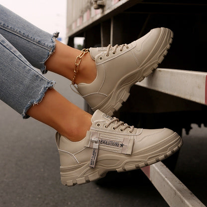 Sara | Orthopedic Lace-up Sneakers With Side-Zipper Design