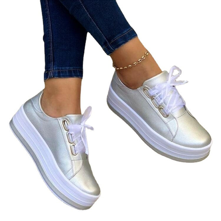 OrthoCare Flat Sneakers With Ribbon - Unique Style And Comfort