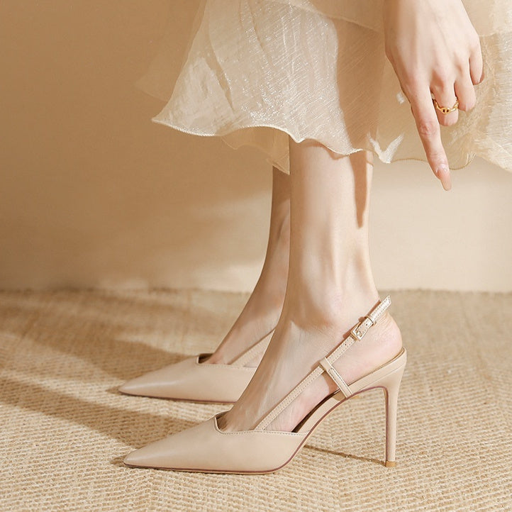 OrthoCare Heeled Sandals - Buckle Strap Comfort