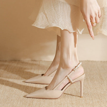 OrthoCare Heeled Sandals - Buckle Strap Comfort