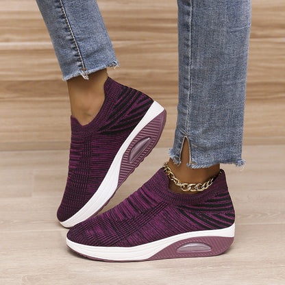 OrthoCare Lightweight And Breathable Striped Mesh Shoes
